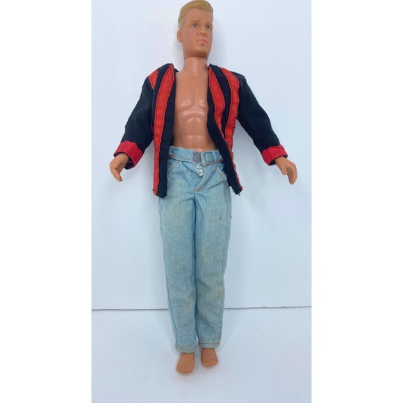 New Kids On The Block  Ken Doll Donnie Walburg Rat Tail 1990 Big Step Hasbro - Picture 8 of 16
